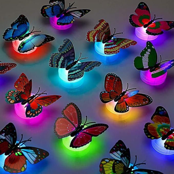 (Pack of 3) 3DButterfly Led Light for Home Decoration