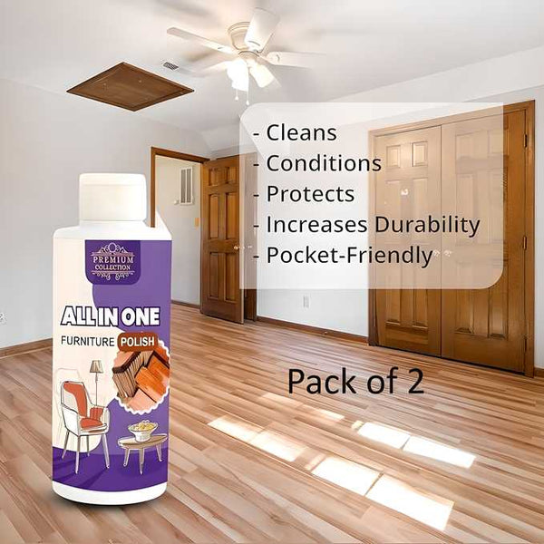 (Pack of 2)Polish Furniture Cleaner Shiner Floor Coating Paint Wood 100ML